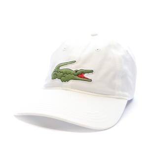Casquette Blanche Mixte Lacoste Twill Big Croch vue 0
