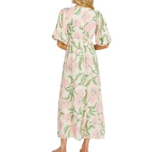Rosa Kleid mit Blumen Frau Billabong Night Fall Ansicht 0