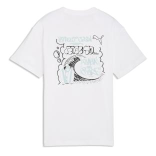 Weißes Puma-T-Shirt für Jungen, Relaxed-Passform Ansicht 0