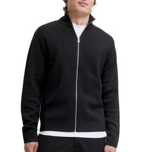 Schwarzer Herren-Pullover mit Reißverschluss von Jack & Jones Milano Ansicht 0