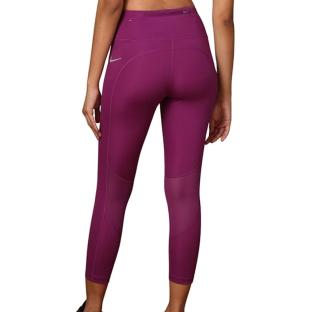 Legging Violet Femme Nike Fast Crop vue 0
