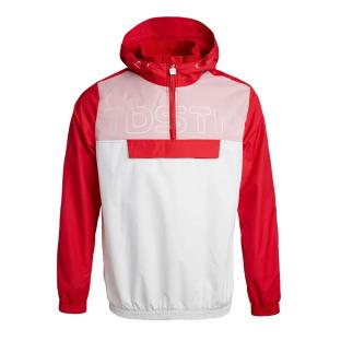 Veste Coupe-Vent Blanc/Rouge Homme Teddy Smith Banko vue 0