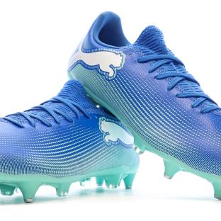 Chaussures de Foot Bleues Homme Puma Future 7 Play MxSG vue 0