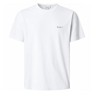 T-Shirt Blanc Homme Pepe jeans Contrast Connor vue 0
