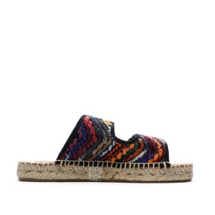 Sandales Noires/Oranges Femme Pare Gabia Batista vue 0