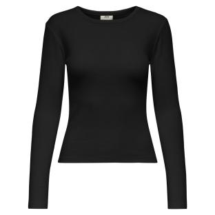 T-Shirt Manches Longues Noir Femme JDY Vaya vue 0