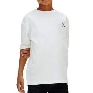 Camiseta de manga larga blanca para niño de Calvin Klein Jeans Bridge ver 0