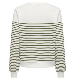 Weiß/Grünes Sweatshirt für Damen von Only Bine Ansicht 0