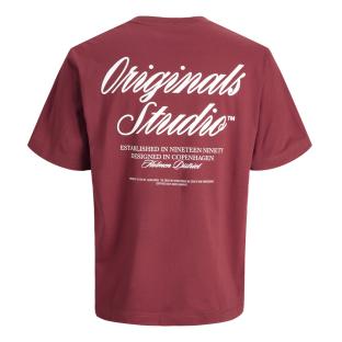 Rotes Herren-T-Shirt von Jack & Jones, Modell „Norrebro“ Ansicht 0