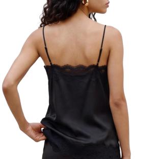 Débardeur Noir Femme Vero Moda Lace Singlet vue 0