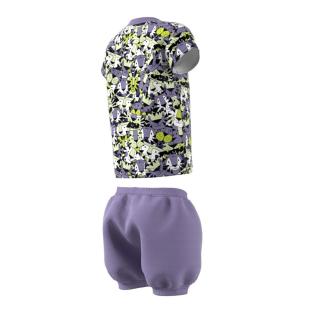 Adidas Frottee-Set für Mädchen in Schwarz/Lila Ansicht 0