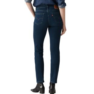 Jean 724 Bleu Femme Levi's High Rise Straight Dark In vue 0
