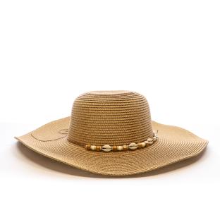 Chapeaux Marron Via Lorenzo Capeline Camel vue 0