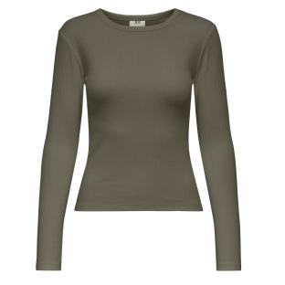 T-Shirt Manches Longues Kaki Femme JDY Vaya vue 0
