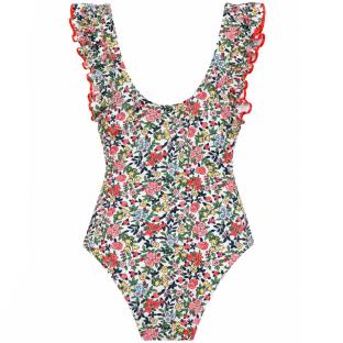 Maillot de bain Blanc/Vert Fille Ninon Lagon Bleu Ninon vue 0