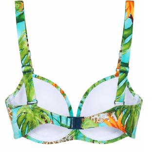 Top de bañador turquesa/verde para mujer Grain de Sable Naia ver 0