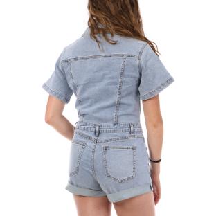 Combishort Bleu Clair Femme Monday Premium vue 0