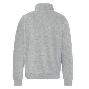 Sweat Polaire Gris Homme Schott Half Zipped vue 0