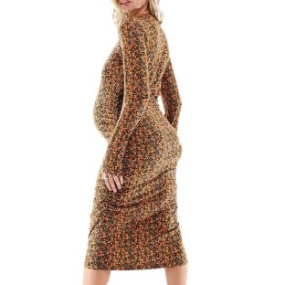 Kleid Orange/Schwarz Frau Mamalicious Laura Ansicht 0