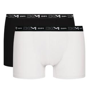 Lot de 2 Boxers Blanc/Noir Homme Dim D6596 vue 0