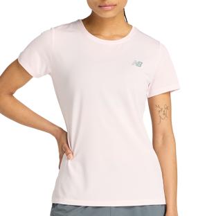 T-Shirt Rose Pale Femme New Balance Sport vue 0