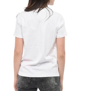 T-Shirt Blanc Femme Diesel T-reg 53-d Maglietta vue 0