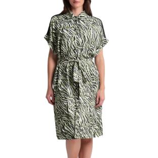 Grünes Kleid mit Leopardenmuster für Damen von Freeman Porter Raffia Tigerly Ansicht 0