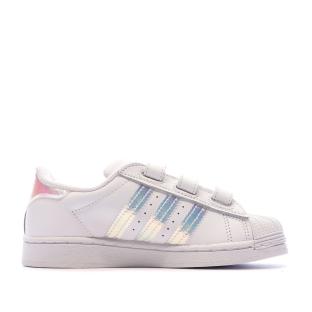 Baskets Blanches Fille Adidas Superstar Cf C vue 0