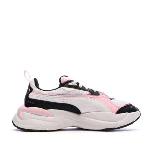 Baskets Blanches/Noires/Roses Femme Puma X-ray 4 vue 0