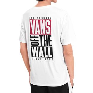 Camiseta Vans Logo Blanca Hombre ver 0