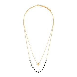 Clio Blue Women's Gold/Black Necklace CO4086S Photo of the Espace des Marques %store% store - view of %key%