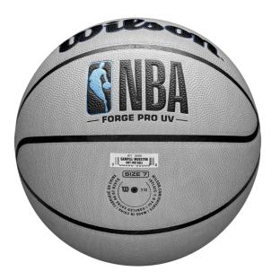 Ballon de Basketball Gris Wilson Nba Forge Pro UV vue 0