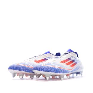 Chaussures de Foot Blanc/Bleu Adidas F50 Elite SG vue 0