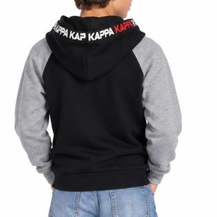Schwarzer Kapuzenpullover mit Reißverschluss für Jungen von Kappa Authentic Ansicht 0