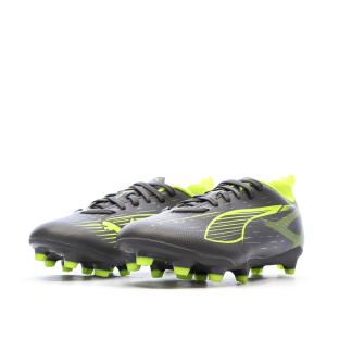 Chaussures de Foot Gris/Jaune Junior Puma Ultra 5 Play FG/AG Jr vue 0