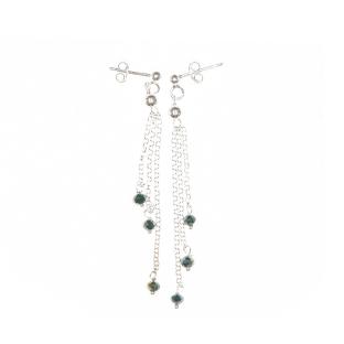 Clio Blue Cristal Green Earrings Photo of the Espace des Marques %store% store - view of %key%