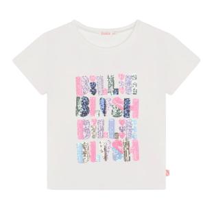 T-Shirt Blanc Fille Billieblush U20493 vue 0