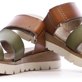 Khaki/Brown Sandals Women's Xti 144125 Photo of the Espace des Marques %store% store - view of %key%