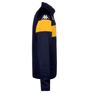 Sweat Noir/Jaune Homme Kappa Dovares vue 0