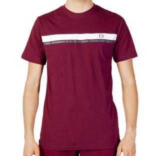 T-shirt Bordeaux Homme Sergio Tacchini Stripe A vue 0