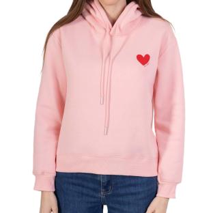 Sweat à Capuche Rose Fille PM Mère & Filles Boum Boum vue 0