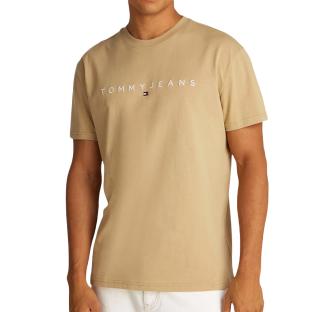 Men’s Sand-Coloured Tommy Hilfiger Reg Linearss T-shirt Photo of the Espace des Marques %store% store - view of %key%