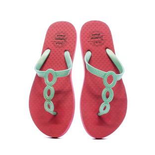 Tongs Rose/Vert Femme Beppi vue 0
