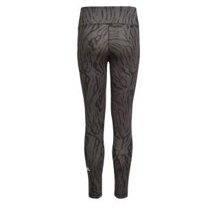 Girl's Grey Zebra Legging 7/8 Adidas Tight Photo of the Espace des Marques %store% store - view of %key%
