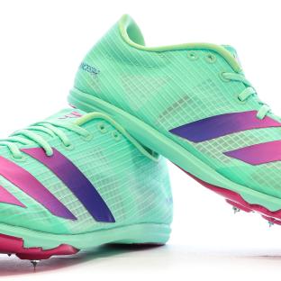 Chaussures d'Athlétisme Vertes Homme Adidas Distancestar vue 0