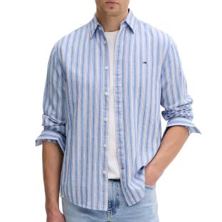 Chemise Bleu/Blanc Homme Tommy Hilfiger Tjm Reg Linen vue 0