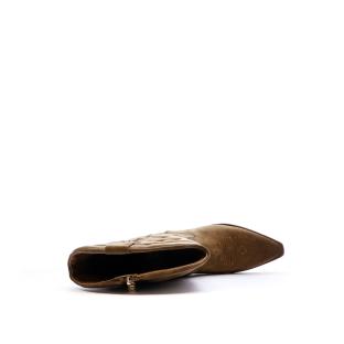 Santiags Hautes Camel Femme Xti 144308-CAM vue 0