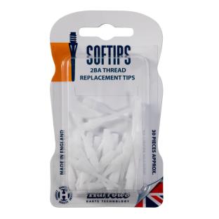 Puntas de plástico blancas Harrows Softips 2BA ver 0