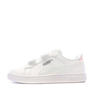 Baskets Blanches Fille Puma Smash 3.0 HoloS vue 0