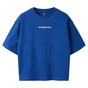 T-Shirt Bleu Fille Name it Nkfhelga vue 0